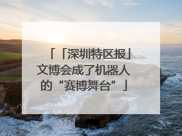 「深圳特区报」文博会成了机器人的“赛博舞台”