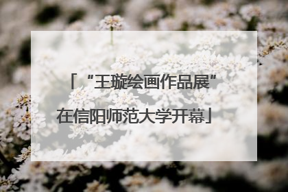 “王璇绘画作品展”在信阳师范大学开幕