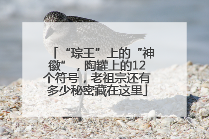 “琮王”上的“神徽”，陶罐上的12个符号，老祖宗还有多少秘密藏在这里