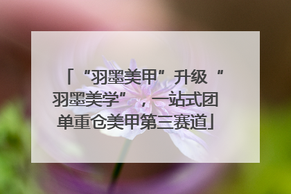 “羽墨美甲”升级“羽墨美学”，一站式团单重仓美甲第三赛道