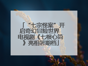 “七宗怪案”开启奇幻冒险世界 电视剧《七根心简》亮相暑期档