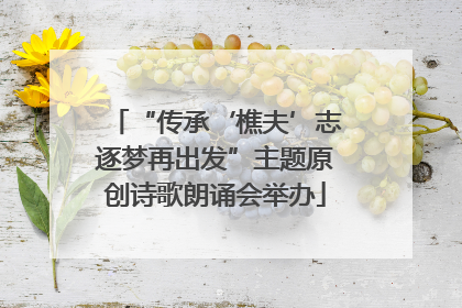 “传承‘樵夫’志逐梦再出发”主题原创诗歌朗诵会举办