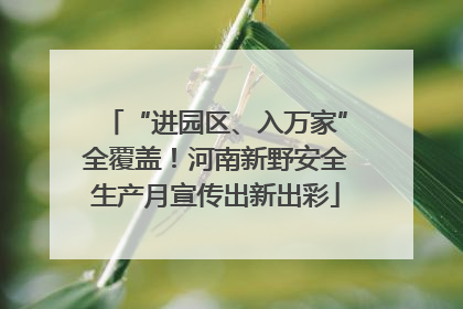 “进园区、入万家”全覆盖！河南新野安全生产月宣传出新出彩