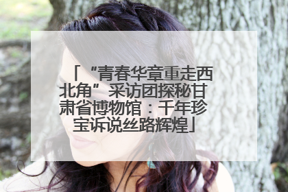 “青春华章重走西北角”采访团探秘甘肃省博物馆：千年珍宝诉说丝路辉煌
