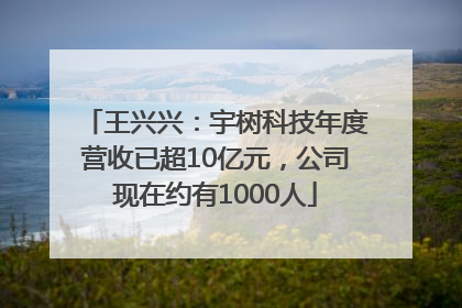 王兴兴：宇树科技年度营收已超10亿元，公司现在约有1000人