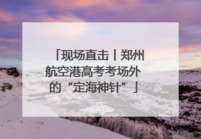 现场直击丨郑州航空港高考考场外的“定海神针”