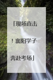 现场直击！襄阳学子奔赴考场