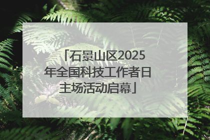 石景山区2025年全国科技工作者日主场活动启幕