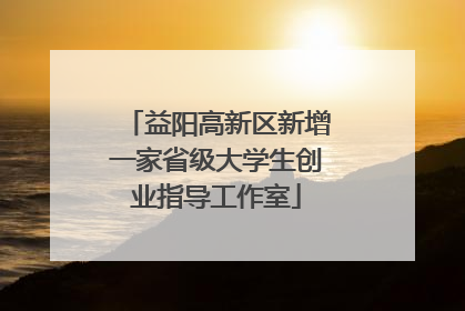 益阳高新区新增一家省级大学生创业指导工作室