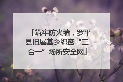 筑牢防火墙，罗平县旧屋基乡织密“三合一”场所安全网
