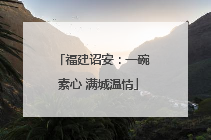 福建诏安：一碗素心 满城温情