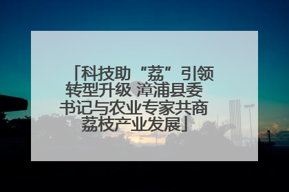 科技助“荔”引领转型升级 漳浦县委书记与农业专家共商荔枝产业发展