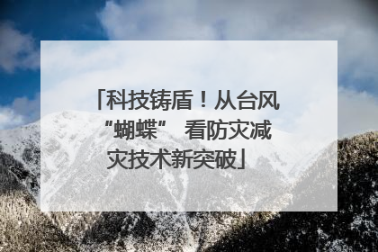 科技铸盾！从台风“蝴蝶” 看防灾减灾技术新突破