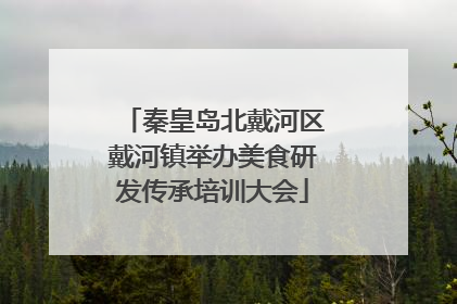 秦皇岛北戴河区戴河镇举办美食研发传承培训大会