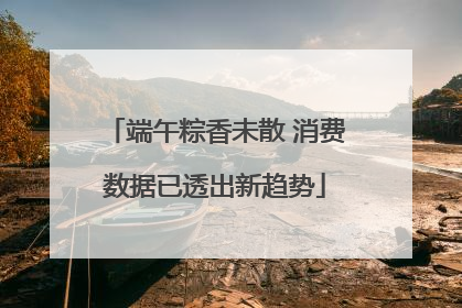 端午粽香未散 消费数据已透出新趋势