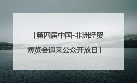 第四届中国-非洲经贸博览会迎来公众开放日