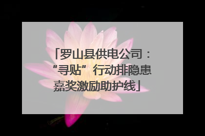 罗山县供电公司：“寻贴”行动排隐患 嘉奖激励助护线