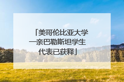 美哥伦比亚大学一亲巴勒斯坦学生代表已获释