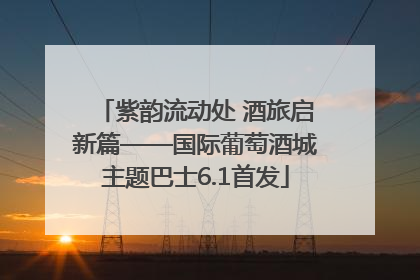 紫韵流动处 酒旅启新篇——国际葡萄酒城主题巴士6.1首发