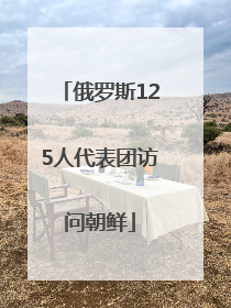俄罗斯125人代表团访问朝鲜