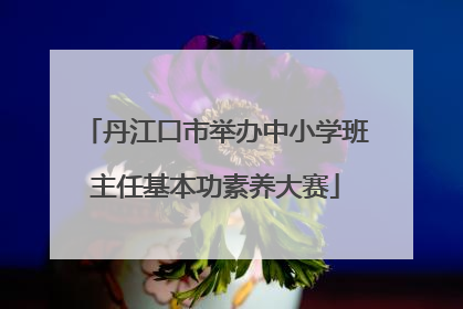丹江口市举办中小学班主任基本功素养大赛
