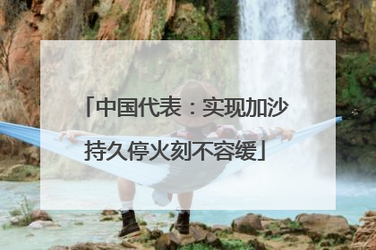 中国代表：实现加沙持久停火刻不容缓