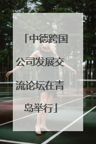中德跨国公司发展交流论坛在青岛举行
