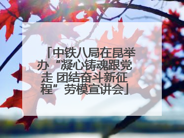 中铁八局在昆举办“凝心铸魂跟党走 团结奋斗新征程”劳模宣讲会