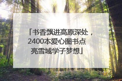书香飘进高原深处，2400本爱心图书点亮雪域学子梦想