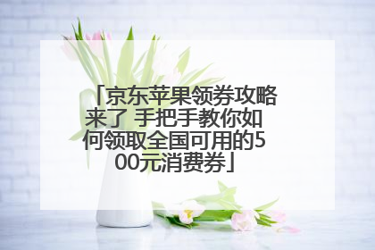 京东苹果领券攻略来了 手把手教你如何领取全国可用的500元消费券