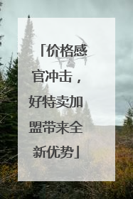 价格感官冲击，好特卖加盟带来全新优势
