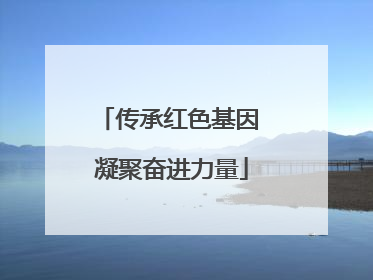 传承红色基因 凝聚奋进力量