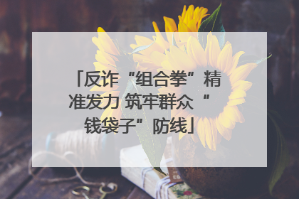反诈“组合拳”精准发力 筑牢群众“钱袋子”防线