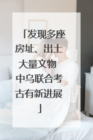 发现多座房址、出土大量文物 中乌联合考古有新进展