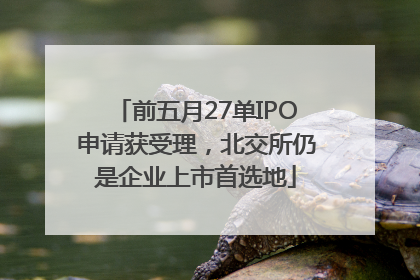 前五月27单IPO申请获受理，北交所仍是企业上市首选地