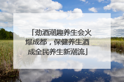劲酒潮趣养生会火爆成都，保健养生酒成全民养生新潮流