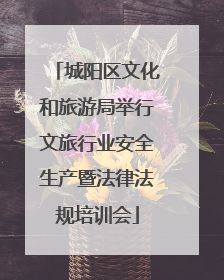 城阳区文化和旅游局举行文旅行业安全生产暨法律法规培训会