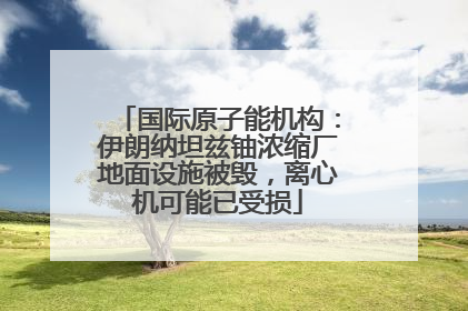 国际原子能机构：伊朗纳坦兹铀浓缩厂地面设施被毁，离心机可能已受损