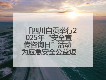 四川自贡举行2025年“安全宣传咨询日”活动 为应急安全公益短视频获奖者颁奖