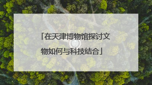 在天津博物馆探讨文物如何与科技结合