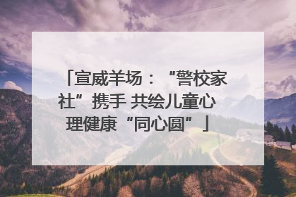 宣威羊场：“警校家社”携手 共绘儿童心理健康“同心圆”