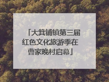 大箕铺镇第三届红色文化旅游季在曹家晚村启幕