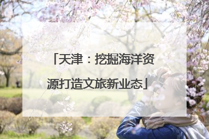 天津：挖掘海洋资源打造文旅新业态