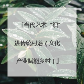 当代艺术“织”进传统村落（文化产业赋能乡村）