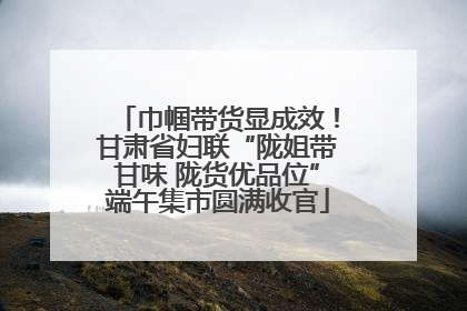 巾帼带货显成效！甘肃省妇联“陇姐带甘味 陇货优品位”端午集市圆满收官