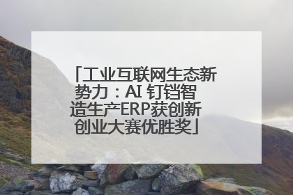 工业互联网生态新势力：AI 钉铛智造生产ERP获创新创业大赛优胜奖