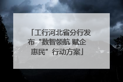 工行河北省分行发布“数智领航 赋企惠民”行动方案
