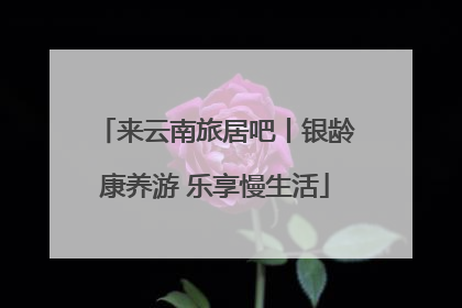 来云南旅居吧丨银龄康养游 乐享慢生活