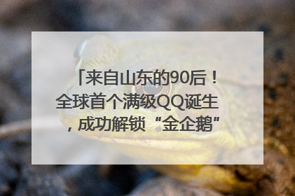 来自山东的90后！全球首个满级QQ诞生，成功解锁“金企鹅”，是继承父亲账号