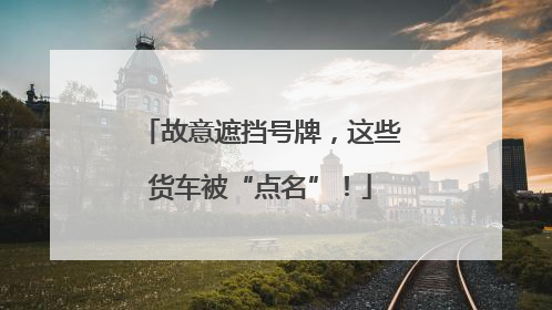 故意遮挡号牌，这些货车被“点名”！